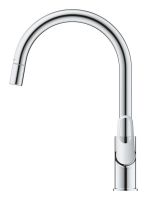 Змішувач для кухні Grohe Start Flow хром 30569000 з висувною лійкою