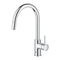 Змішувач для кухні Grohe BauClassic хром 30573000 з висувною лійкою