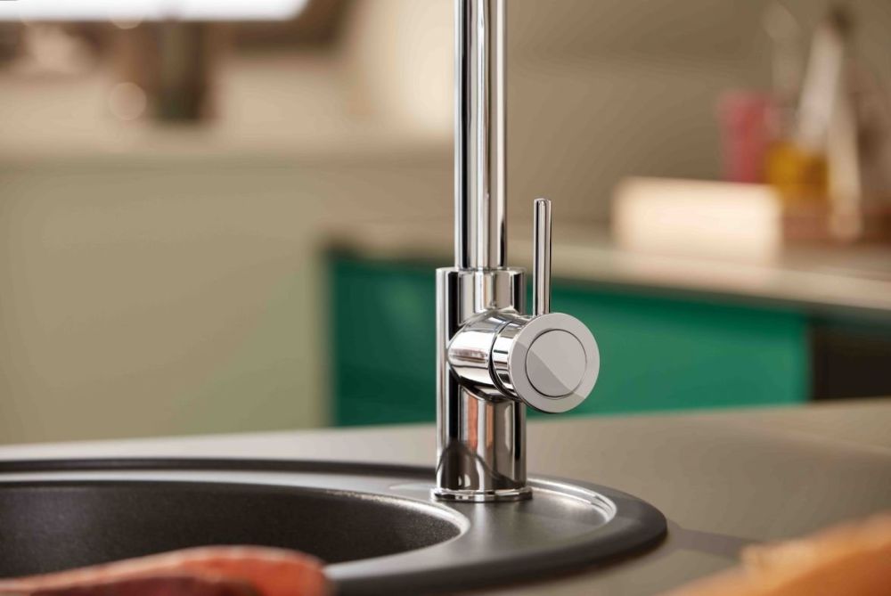 Змішувач для кухні Grohe BauClassic хром 30573000 з висувною лійкою
