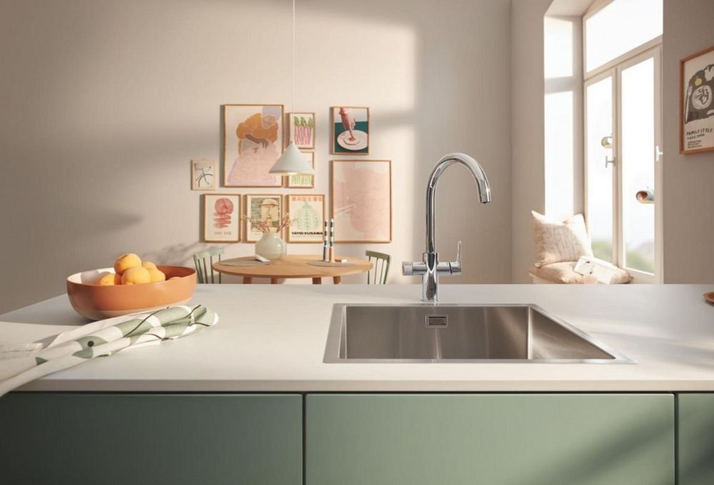 Змішувач для кухні Grohe BauCurve хром 30580000 під фільтровану воду