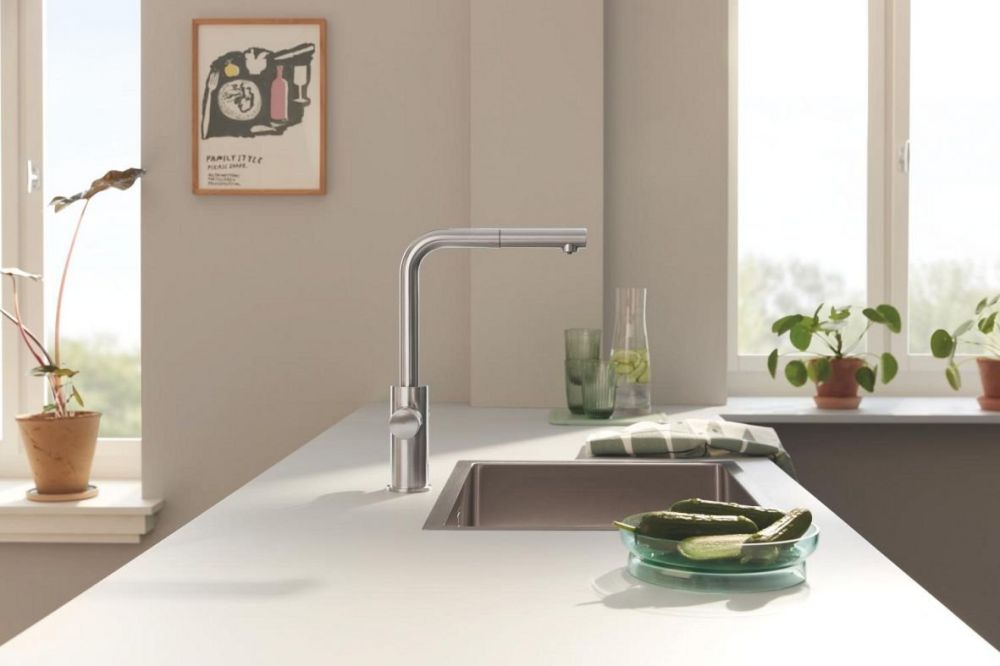 Змішувач для кухні Grohe GROHE Blue суперсталь 30590DC0 під фільтровану воду