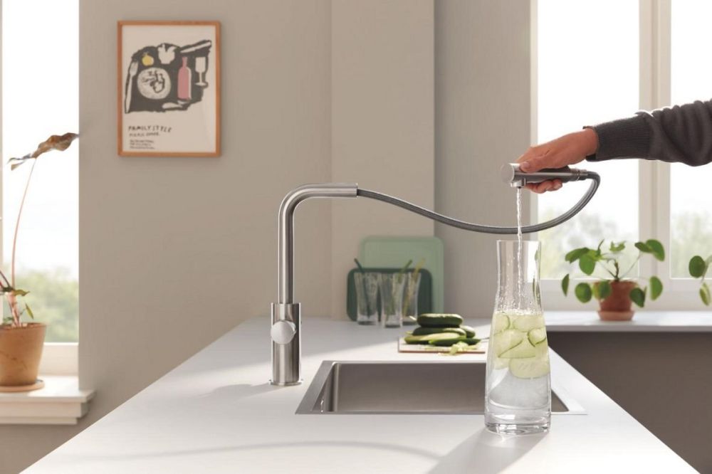 Змішувач для кухні Grohe GROHE Blue суперсталь 30590DC0 під фільтровану воду