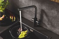 Змішувач для кухні Grohe Minta фантомний чорний 30590KF0 під фільтровану воду