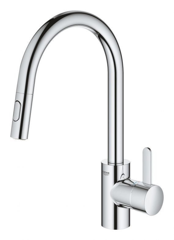 Змішувач для кухні Grohe Via Cosmo хром 30612000 з висувною лійкою