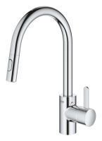 Змішувач для кухні Grohe Via Cosmo хром 30612000 з висувною лійкою