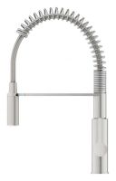 Змішувач для кухні Grohe Via Cosmo суперсталь 30614DC0 з висувною лійкою