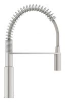 Змішувач для кухні Grohe Via Cosmo суперсталь 30614DC0 з висувною лійкою