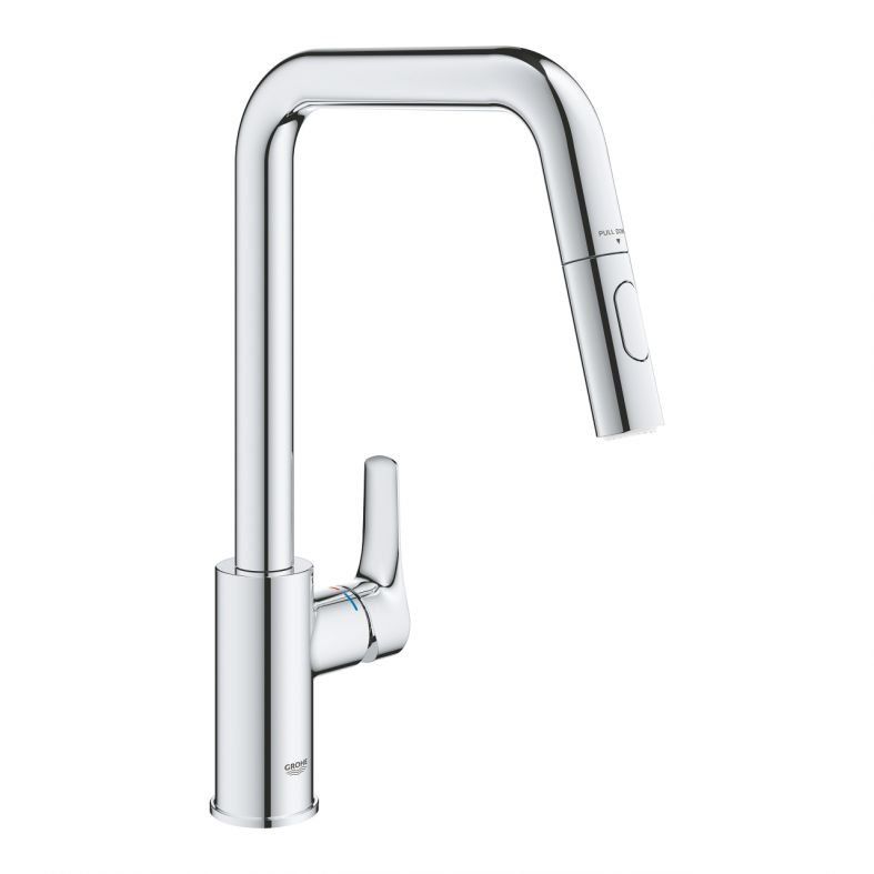 Змішувач для кухні Grohe Eurosmart хром 30619000 з висувною лійкою