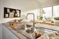 Змішувач для кухні Grohe Eurosmart хром 30619000 з висувною лійкою