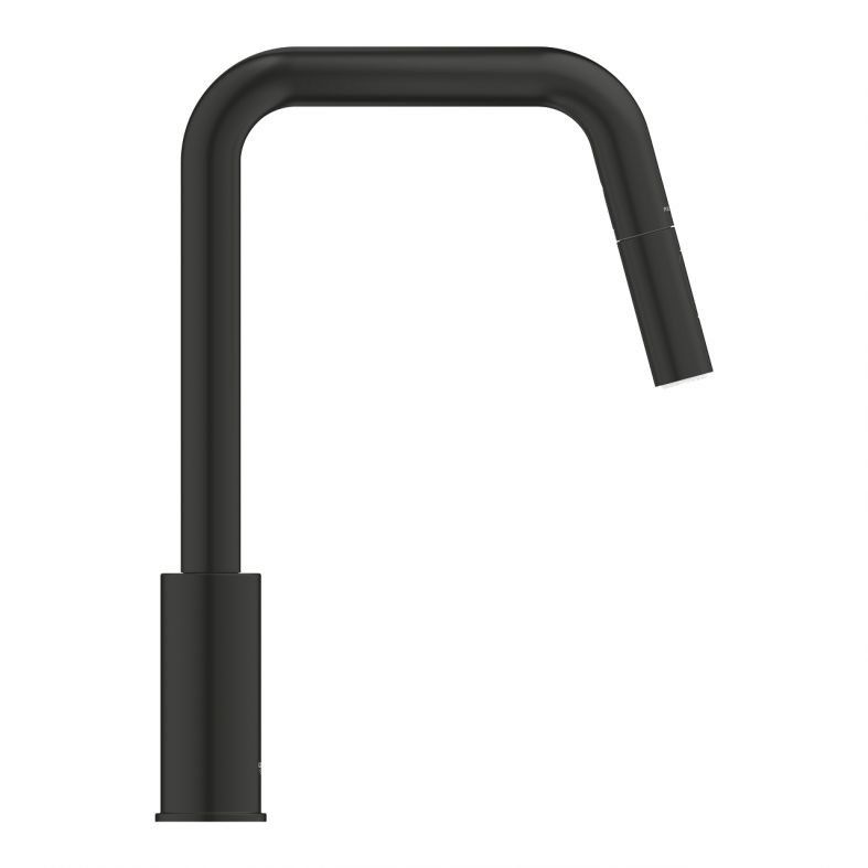 Змішувач для кухні Grohe Eurosmart New чорний матовий 306192430