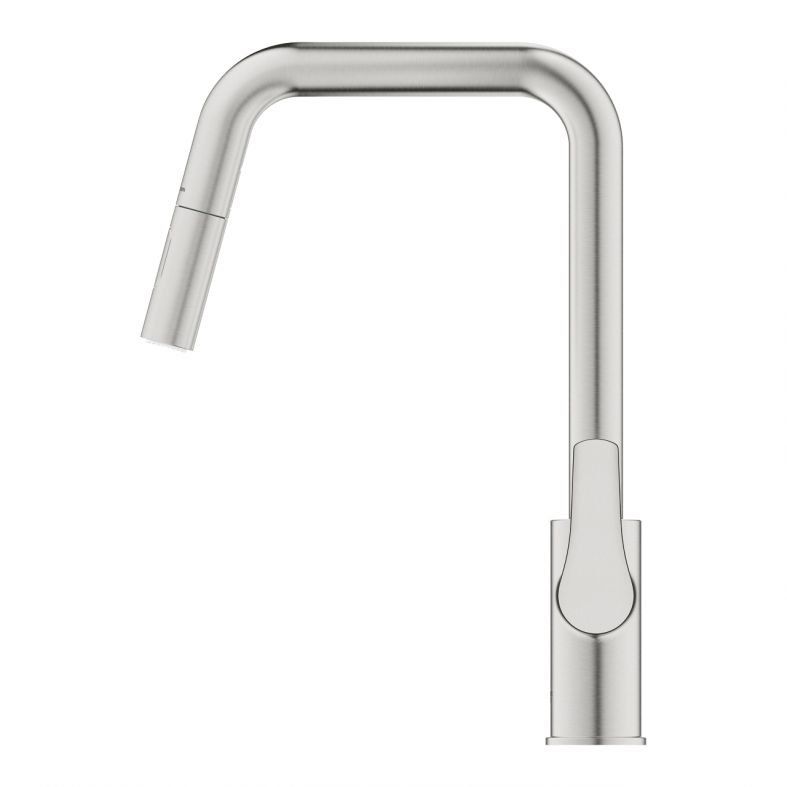 Змішувач для кухні Grohe Eurosmart суперсталь 30619DC0 з висувною лійкою