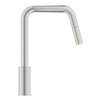 Змішувач для кухні Grohe Eurosmart суперсталь 30619DC0 з висувною лійкою