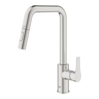 Змішувач для кухні Grohe Eurosmart суперсталь 30619DC0 з висувною лійкою