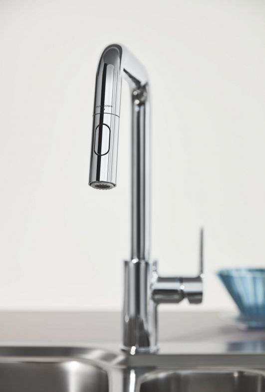 Змішувач для кухні Grohe Start хром 30631000 з висувною лійкою
