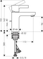 Змішувач для раковини Hansgrohe Metris S хром 31060000