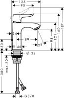 Змішувач для раковини Hansgrohe Metris хром 31088000