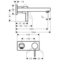 Змішувач для раковини Hansgrohe Metris S хром 31163000