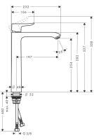 Змішувач для раковини Hansgrohe Metris хром 31184000
