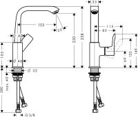 Змішувач для раковини Hansgrohe Metris хром 31187000