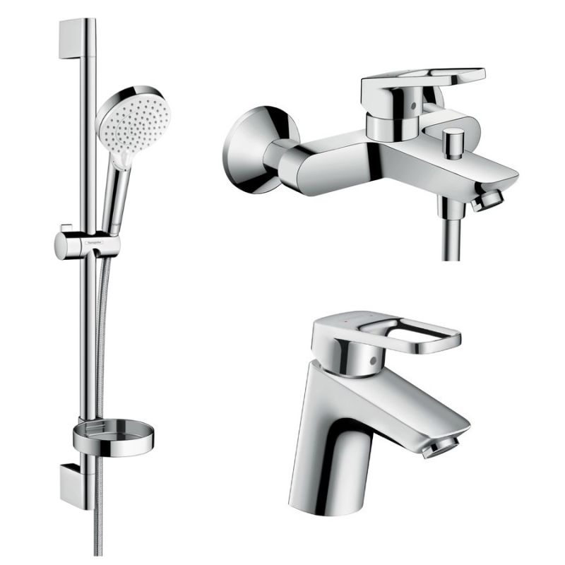 Набір змішувачів Hansgrohe Logis Loop 3 в 1 хром 1042019
