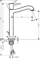 Смеситель для раковины Hansgrohe Metropol Classic хром 31303000