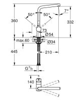Змішувач для кухні Grohe Minta хром 31375000