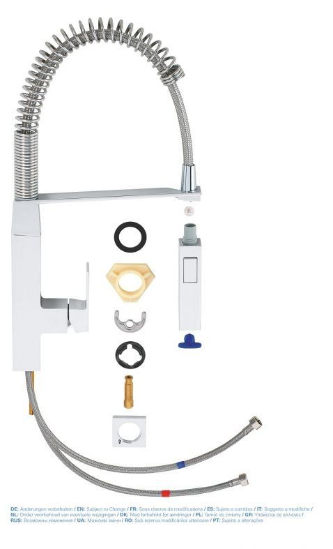 Смеситель для кухни Grohe Eurocube хром 31395000