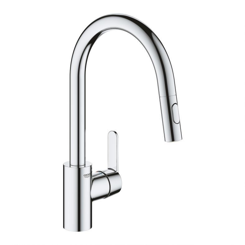 Змішувач для кухні Grohe Get хром 31484001 з висувною лійкою