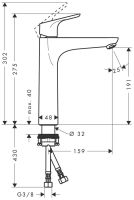 Змішувач для раковини Hansgrohe Focus хром 31518000