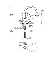 Змішувач для кухні Grohe Start Classic хром 31553001