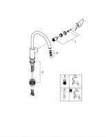 Змішувач для кухні Grohe Start Curve хром 31554001