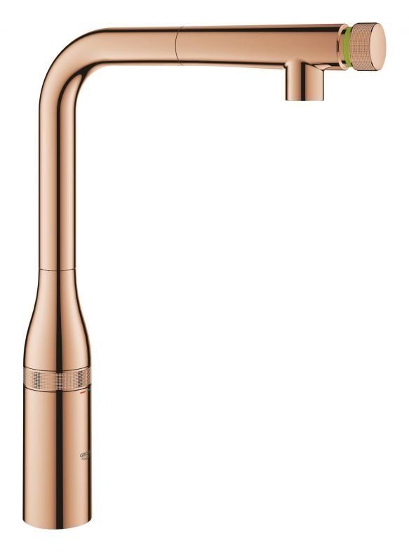 Змішувач для кухні Grohe Essence Smartcontrol теплий захід сонця 31615DA0 з висувною лійкою