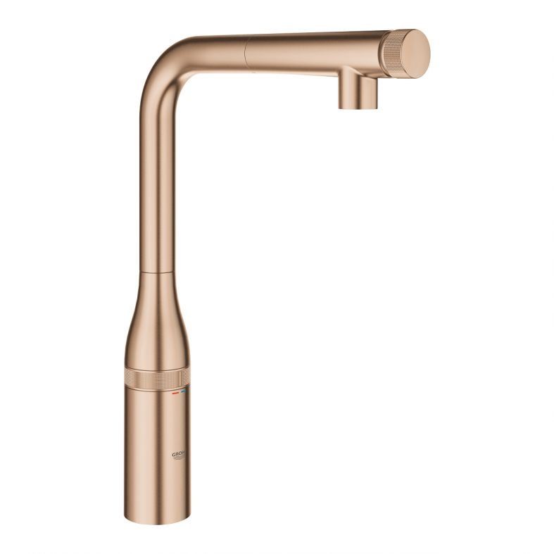 Змішувач для кухні Grohe Essence Smartcontrol теплий захід сонця матовий 31615DL0 з висувною лійкою