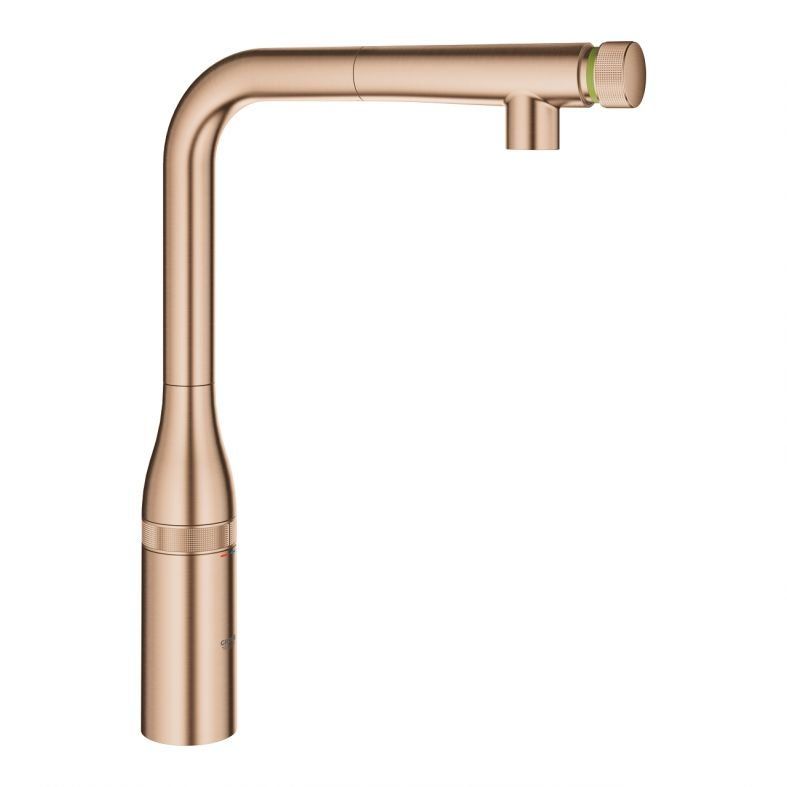 Змішувач для кухні Grohe Essence Smartcontrol теплий захід сонця матовий 31615DL0 з висувною лійкою