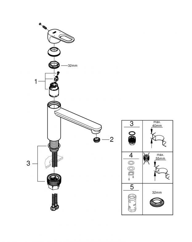 Змішувач для кухні Grohe Start Flow хром 31691000