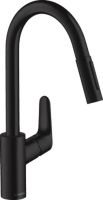 Змішувач для кухні Hansgrohe Focus M41 чорний матовий 31815670 з висувною лійкою