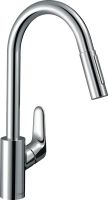 Змішувач для кухні Hansgrohe Focus M41 хром 31833000 з висувною лійкою