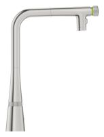 Змішувач для кухні Grohe Scala суперсталь 31888DC0 з висувною лійкою