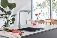 Змішувач для кухні Grohe Scala суперсталь 31888DC0 з висувною лійкою