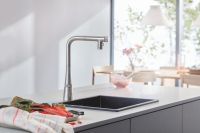 Змішувач для кухні Grohe Scala суперсталь 31888DC0 з висувною лійкою