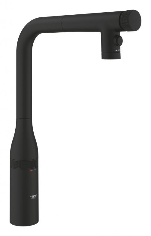 Змішувач для кухні Grohe Essence Smartcontrol фантомний чорний 31892KF0 з висувною лійкою
