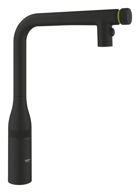 Змішувач для кухні Grohe Essence Smartcontrol фантомний чорний 31892KF0 з висувною лійкою