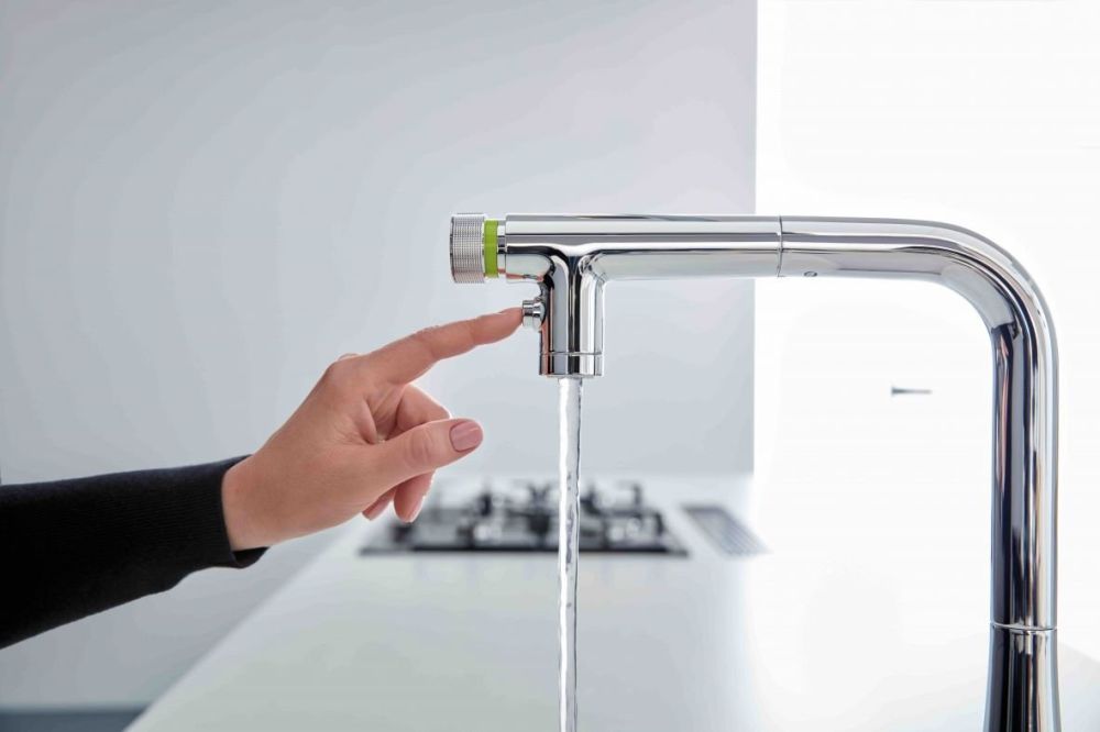 Змішувач для кухні Grohe Accent Smartcontrol хром 31894000 з висувною лійкою