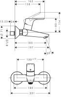 Змішувач для раковини Hansgrohe Focus хром 31923000