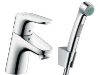 Змішувач для раковини Hansgrohe Focus хром 31926000 з гігієнічним душем