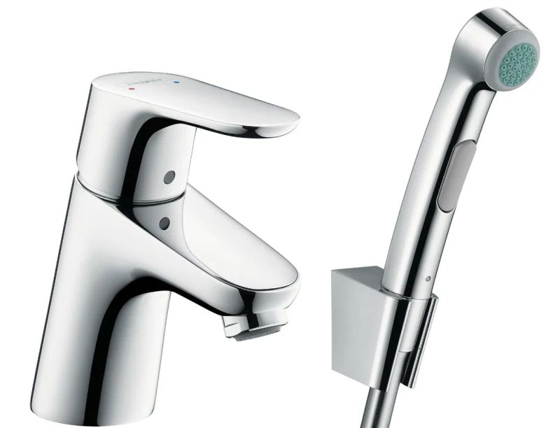 Змішувач для раковини Hansgrohe Focus хром 31926000 з гігієнічним душем