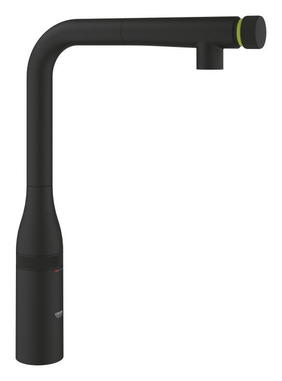 Змішувач для кухні Grohe Essence Smartcontrol фантомний чорний 31928KF0 з висувною лійкою