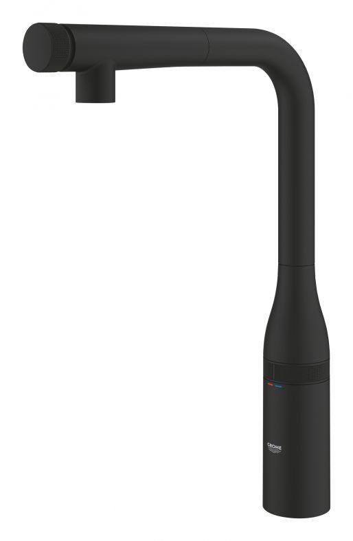 Змішувач для кухні Grohe Essence Smartcontrol фантомний чорний 31928KF0 з висувною лійкою