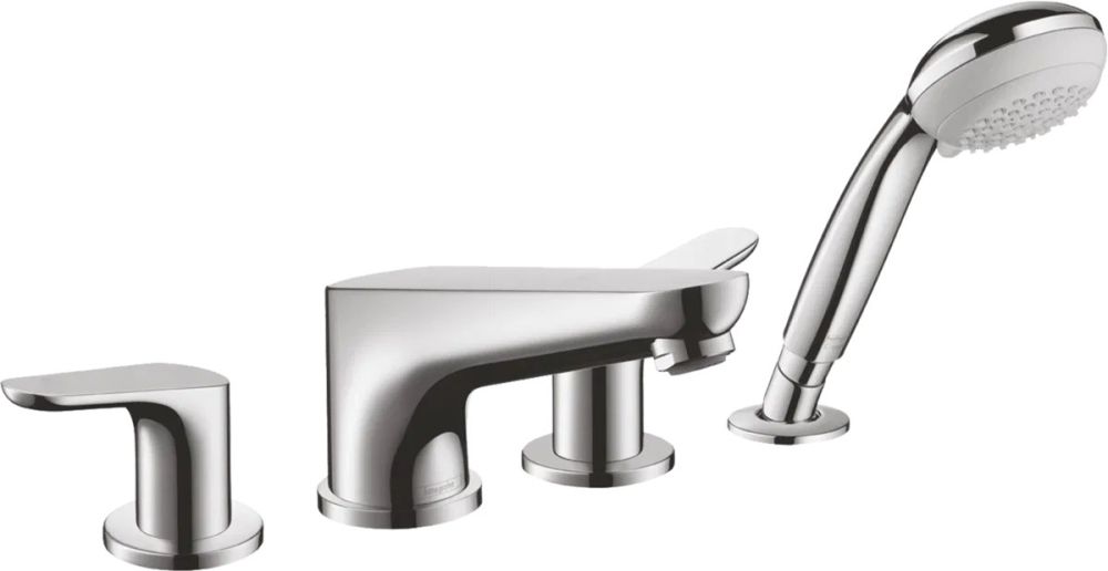 Смеситель на борт ванны Hansgrohe Focus хром 31936000 с душевым гарнитуром