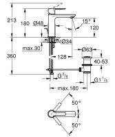 Змішувач для раковини Grohe Lineare суперсталь 32114DC1